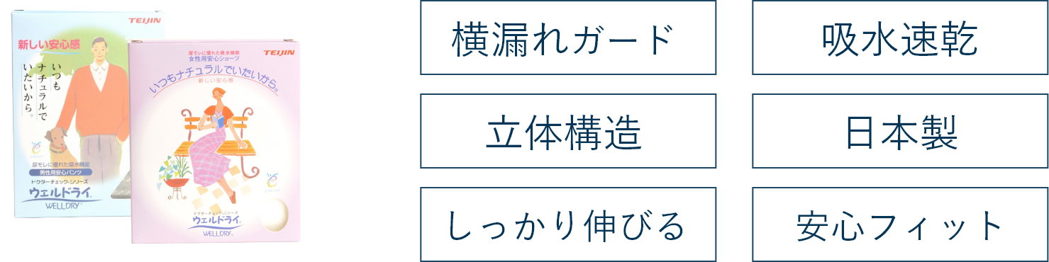 ウエルドライ テイジン 特徴一覧