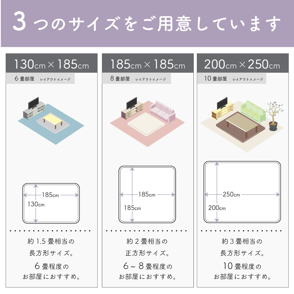 踏みごこちの良い 極厚ラグ fumfum（フムフム） 20mm ラビットファー