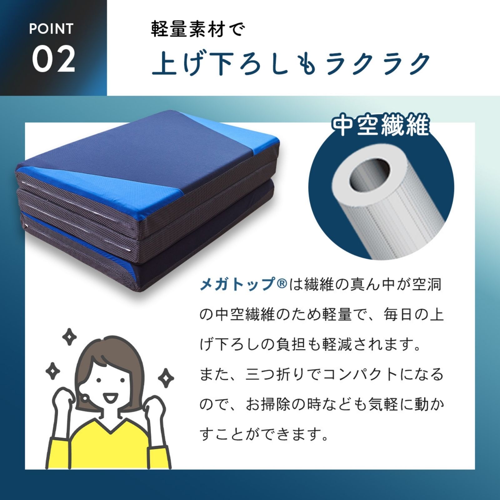 bouncyマットレス（メガトップ® 使用）｜寝具｜暮らしを最適化する